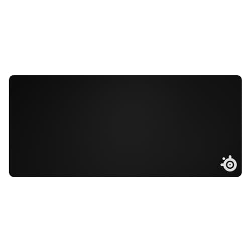 SteelSeries QcK XXL - Gaming mousepad - fabric - rubber backing - black (900mm x 400mm x 2mm)