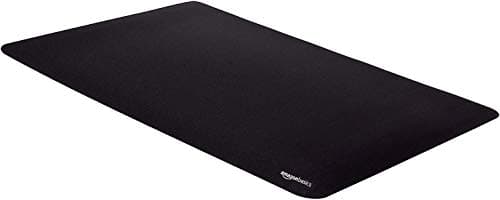 Amazon Basics Rectangular Large Extended Gaming Computer Mouse Pad, Black, 355L x 169W mm