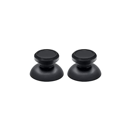 Mcbazel 2PCS Metal Replacement Thumbsticks for Xbox Series X/S & Xbox One Controllers, Durable Aluminum Alloy Analog Joystick Caps, Anti-Wear Gamepad Repair Parts - Black