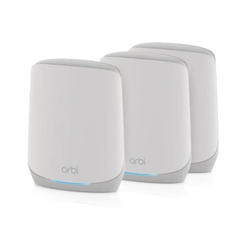 NETGEAR Orbi Mesh WiFi 6 System (RBK763S), Mesh Router & 2 Extenders, Cover Every Room, Up To 6,000 Sq Ft, Improve WiFi Speeds up to 5.4 Gbps & 75 devices, Simple App Set Up