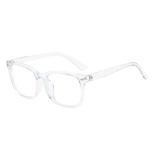 RSYHVG Blue Light Blocking Glasses for Women Men, Clear Frame Clear Lens Computer Gaming Eyewear, Anti Eyestrain UV400 Protection Anti Glare Lightweight TR90 Unisex Glasses for Screen Use