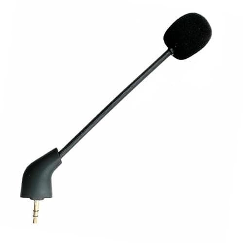 MICMXMO Replacement Microphone 3.5mm Boom Compatible with Post-2021 2nd Version Wired Kingston HyperX Cloud 2 II Cloud Core Cloud Pro Cloud X Gaming Headsets Mic for PS5 Switch Mac PC