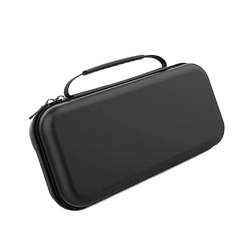 Handheld Gaming Console Case EVA Hard Shell Zip Around, Black