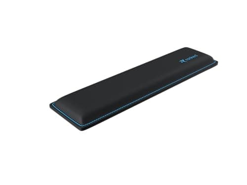 Ranked Cooling Gel Memory Foam Wrist Rest | Ergonomic Comfort for Gaming & Work | Durable Construction with Anti-Fray Stitching | Non-Slip Grip (Compact Size, Black)
