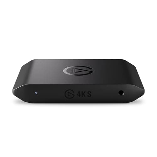 Elgato 4K S Capture Card for PS5, Xbox Series X/S, Switch 2 | 4K60 capture, 1440p120 or 1080p240 passthrough, HDR10 support, Near-zero latency, USB-C, Analog audio input