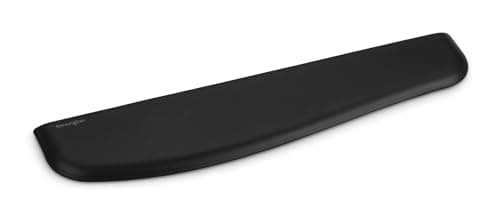 Kensington ErgoSoft Wrist Rest for Slim/Thin Keyboard ,Black | Ergonomic gel cushioning, fits slim-profile keyboards, eases wrist strain while typing