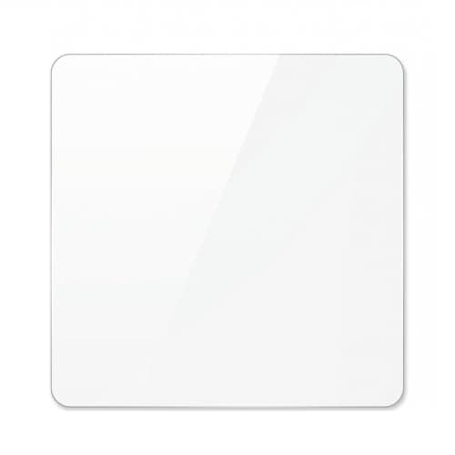Relaxdays Office Chair Mat, Underlay, Floor Protector, Parquet, Carpet, Non-Slip, 90 x 90 cm, Clear, .17 x 90 x 90 cm