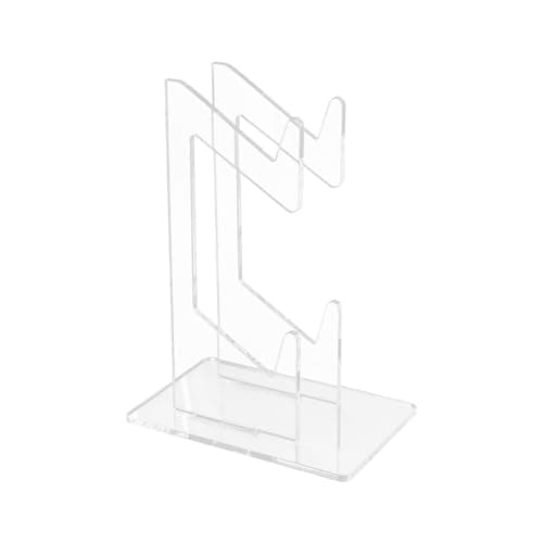 Tabanzhe Game Controller Holder - Universal Acrylic Double-Layered Gaming Controller Stand Headphones Headset Organizer for Desk Table Gaming Accessories(Transparent)
