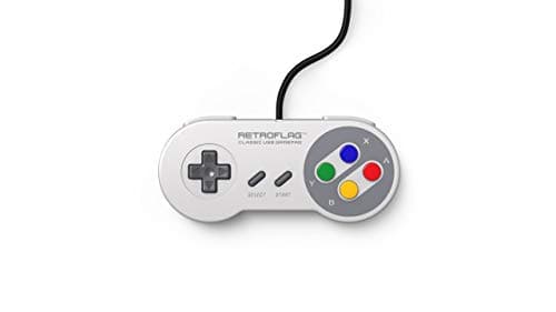 RETROFLAG Classic Wired USB Gaming Controller Compatible with PC, Raspberry Pi and Nintendo Switch Retro SNES Style JPad