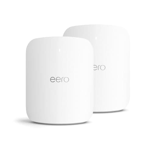 Amazon eero Max 7 mesh wifi router | 10 Gbps Ethernet | Coverage up to 232 m2 | Connect 200+ devices | Ideal for Gaming | 2-Pack | Latest Gen