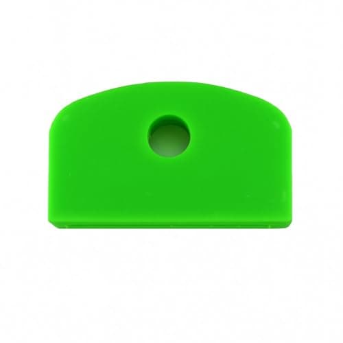 Large Square Headed Identifying Key caps for Yale Keys single units (Glow in the dark Green)