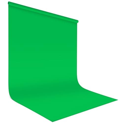 HOTUT Screen Backdrop,1.5M x 2M Green Photography Backdrop,Portable Collapsible Photography Background,Non-woven Fabrics Background Cloth for Photo Studio,Video Shooting,Live Streaming,Parties,Keying