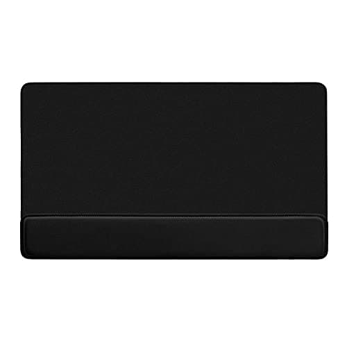 MoYouno Oversized Mouse Pad with Wrist Rest Cushion Support, Keyboard Mat, 70 x 40cm, Ergonomic Large Mouse Mat for Laptop Computer Anti-slip, Comfortable, Black