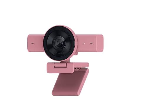 Razer Kiyo V2 – 4K 30FPS Webcam with AI-Powered Auto-Framing - 1080p 60 FPS, Integrated Webcam Cover, HDR, USB-C, Ultra-Wide-Angle Lens, Works with Microsoft Teams, Zoom, Google Meet | Quartz