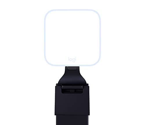 Logitech Litra Glow Premium LED Streaming Light with TrueSoft | Computer lighting for video conferencing, Zoom, with adjustable mount, app control for PC / Mac - Graphite