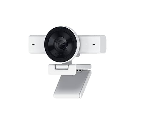 Razer Kiyo V2 X - Webcam Full HD 1080p, 60 FPS for Creators - Accurate Auto-Focus - Wide-Angle Lens - Built-In Mic - Compatible with Open Broadcaster Software and Xsplit | White