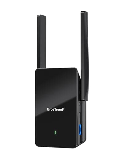 BrosTrend WiFi 6 AX1500 WiFi Extender Booster with Gigabit Ethernet Port
