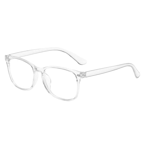 Blue Light Blocking Glasses Lightweight Computer Screen Reading Filter Transparent Square Blue Light Glasses Transparent Frame Clear Lens Women Men Anti Eyestrain Anti UV Unisex