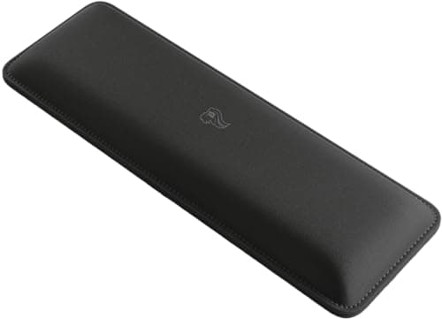 GLORIOUS Padded Keyboard Wrist Rest Compact 25mm (Stealth) | 300x100x25mm Dual Lock Anti Fraying Stitched Frame, Medium Firmness Foam Interior, Ergonomic Non Slip Grip Base