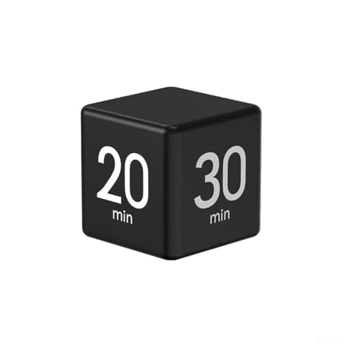 Study Focus Cube Timer for Desk Work Gaming Red(black)