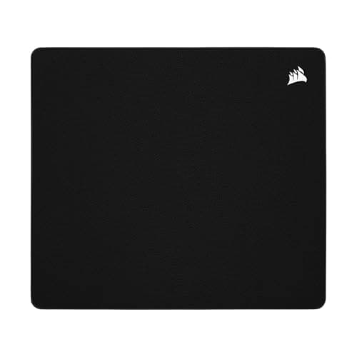 Corsair MM500 v2 Hybrid Cloth Gaming Large Mouse Pad – 45cm x 40cm – Spill-Proof Coating – Anti-Fray Stitched Edges – Non-Slip Rubber Base – Black