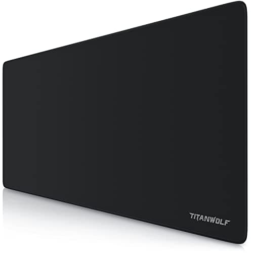 TITANWOLF XXL Speed Gaming Mouse Pad - Mouse Mat 900 x 400 x 3 mm - XXL mousepad - table mat large size - improved precision and speed - rubber base for stable grip on smooth surfaces - non-slip
