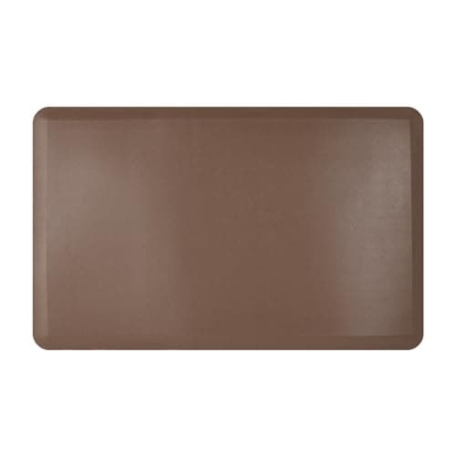 Art3d Anti Fatigue Mat - 1/2 Inch Cushioned Kitchen Mats - Non Slip Foam Comfort Cushion for Standing Desk, Office or Garage Floor (17.3"x28", Brown)