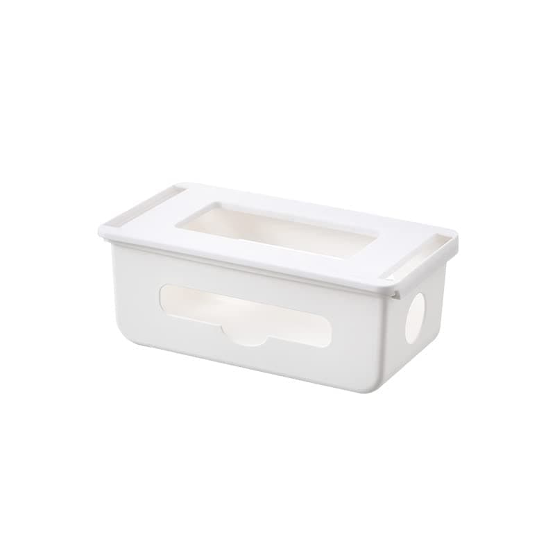Wooden Cable Management Box - Hide Wires & Power S Cable Management Box Cable Storage Box Self Adhesive Power Line Charger Socket Storage Drawer Under Desk Hidden Wire Organizer Cable Organizer Cable