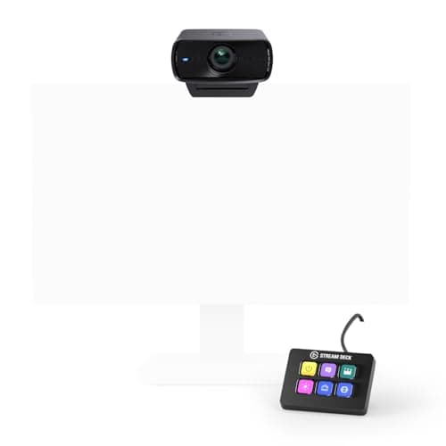 Elgato Facecam MK.2 + Stream Deck Mini Bundle – Premium Full HD Webcam with PTZ Control, Seamless Integration for Streaming, Video Calls, OBS, Zoom, Teams, and More – Mac/PC Compatible