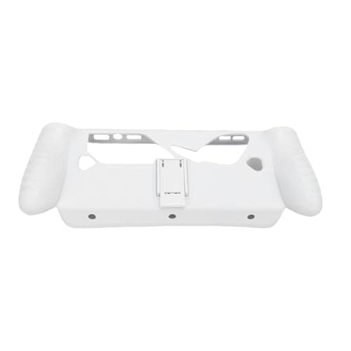 Ejoyous TPU Game Console Protective Case with Kickstand Handheld Console Protective Case Shockproof Anti Scratch Non Slip Grip for ROG Ally and ROG Ally X 2025 (White)