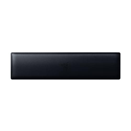 Razer Ergonomic Wrist Rest Tenkeyless - Ergonomic Leatherette Keyboard Wrist Rest (Plush Leatherette Cushion, Anti-Slip Rubber Feet, Compatible With Tenkeyless Keyboards) Black