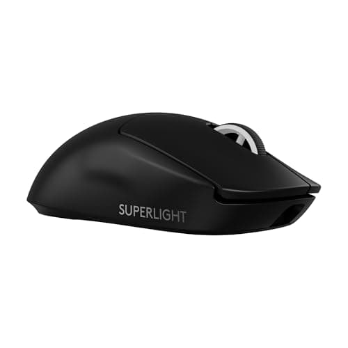 Logitech G PRO X SUPERLIGHT 2 wireless gaming mouse, 60 g pro-grade mouse with 5 programmable buttons, 44k DPI sensor, 8 kHz report rate, USB-C charging for PC/Mac - Black