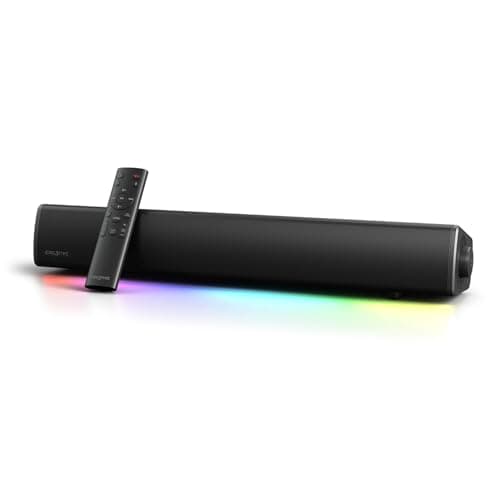 CREATIVE Sound Blaster GS5 RGB Gaming Soundbar with SuperWide technology, Powered via Adapter, Up to 60W Peak Power, Bluetooth 5.4, Optical-in, Headphone-out port, For PC and TV