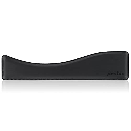 Perixx PERIPRO-512 Ergonomic Keyboard Wrist Rest - Gel Cushion Support - Compatible with Various Ergo Keyboard - Dimension 17.32x3.94x1.30 inches - Black