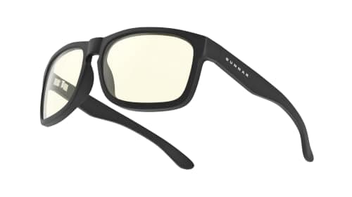 Gunnar Gaming and Computer Eyewear - Intercept - Blue Light Blocking Glasses - Patented lens - Reduce eye strain & dryness | Computer / Gaming glasses - Intercept - Onyx - Clear Neutral - 35% blue light & 100% UV blocking - Patented technology