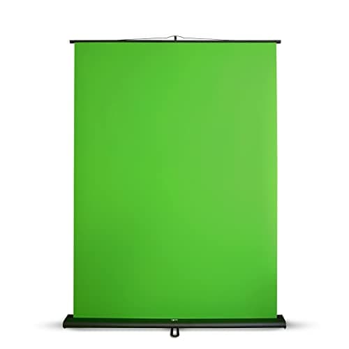 Professional Green Screen, Extendable Chroma Key Background, Resistant Fabric Quick Setup Live Streaming Background, Portable Video Conference Green Backdrop (150 x 200 cm)