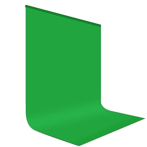 UTEBIT Backdrop Polyester Photo Backdrop Portable Collapsible Photoshoot photography background for Product Photography Studio Video Recording Cool iron (GREEN, 1.5 * 2M)