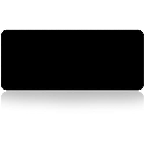 Qisan Large Gaming Mouse Pad Extended Size Mousepad for Computer Desktop PC Laptop 31.5"x11.8"x0.15" Keyboard Pad Desk Pad with Anti-Slip Rubber Base | Large Desk Mat for Keyboard and Mouse-Black