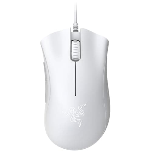 Razer DeathAdder Essential (2021) - Wired Gaming Mouse (Optical Sensor, 6400 DPI, 5 Programmable Buttons, Ergonomic Form Factor) White