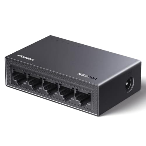 UGREEN 5 Port Gigabit Network Switch, Ethernet Splitter Hub