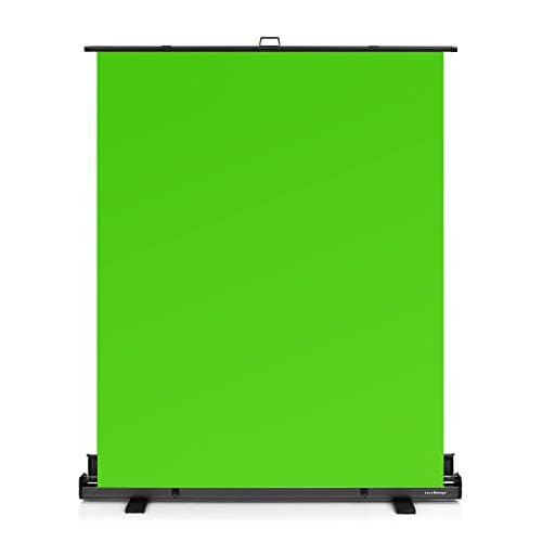 Green Screen Background With Stand, Chroma Key Screen, 71" × 59", Pop-up and Collapsible, Wrinkle Resistant Green Backdrop, Auto-Locking Frame, Dark Grey Case, Ideal for live Streaming and Gaming.