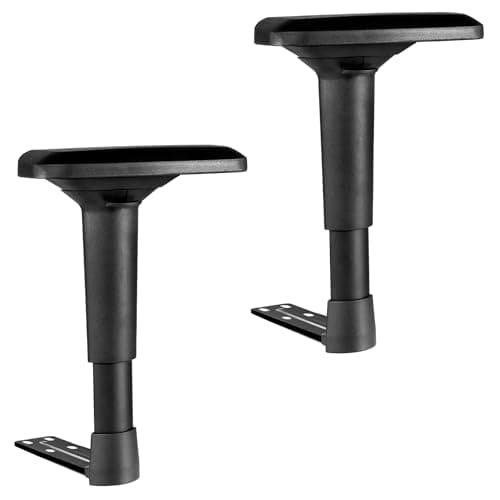 Frassie 4D Height Adjustable Chair Armrest Pair, Gaming Office Boss Chair Arms Set Replacement Part
