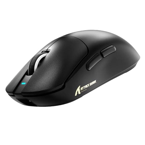 ATTACK SHARK X8 SE Mouse for Large Hand, 55g SUPERLIGHT, PixArt PAW3311 Gaming Sensor, BT/2.4G Wireless/Wired, Adjustable DPI up to 25000, 500mAh Battery (Black)