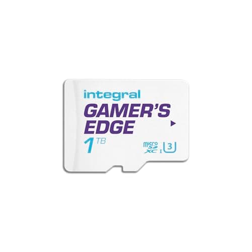 Integral 1TB Gamer's Edge Micro SD Card for the Nintendo Switch 1, Switch Lite, Switch OLED & Valve Steam Deck consoles - Load & Save Games Fast, DLC & Save Data, Quick Gaming Storage Memory Card