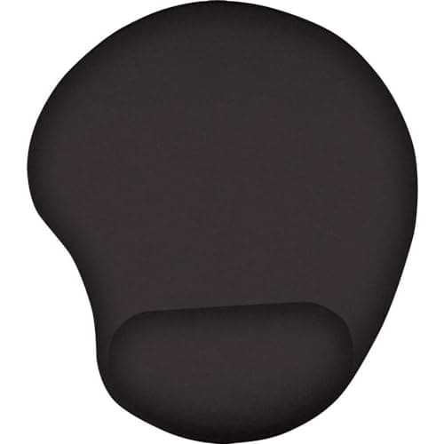 Trust BigFoot Mouse Mat with Wrist Support, Ergonomic Mouse Pad, Black | 236 x 205 mm, Prevents Wrist Strain, Microfiber Surface, Gel Wrist Rest, Non Slip Mat for Home Office Computer Laptop