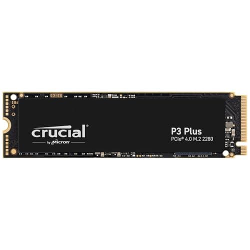 Crucial P3 Plus SSD 500GB M.2 NVMe PCIe Gen4 Internal SSD, Up to 4700MB/s, Laptop & Desktop (PC) Compatible, Solid State Drive - CT500P3PSSD8