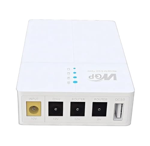 Yangers Mini UPS 12V Uninterruptable Power Supply, 13500mAh Li-ion Portable Battery Backup Power device home power bank with Multi DC Output 9V 12V USB 5V for ONU WiFi Router Phone Camera Alarm