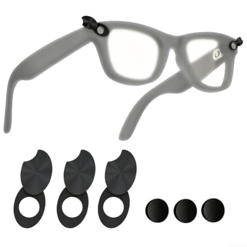 LED Light Blocker for Ray-Ban for meta Smart Glasses - Precision Blackout Stickers to Indicator Lights Without Blocking Cameras or Mics - 6 Pack Privacy Covers