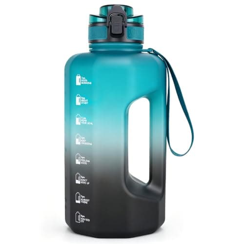GEMFUL 2.2L Water Bottle Large Capacity Motivational with Time Markers
