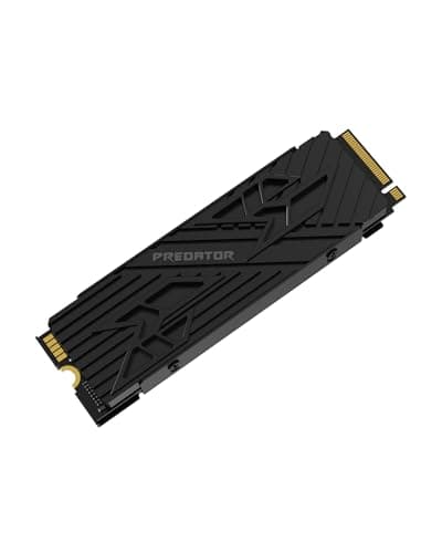 Acer Predator GM7000 Heatsink 1TB SSD, PCIe Gen4x4 NVMe M.2 SSD with DRAM Cache, Up to 7400 MB/s, PCIe 4.0 Internal Gaming Solid State Drive for PS5 Storage Expansion